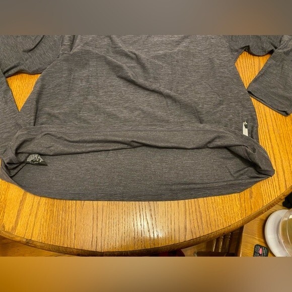 Pebble Beach Hesthered Grey Long Sleeve Performance Pull Over - Picture 9 of 16